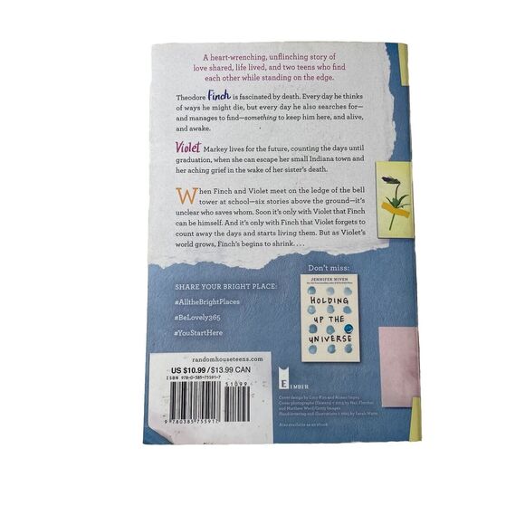 All the Bright Places - Paperback By Niven, Jennifer - VERY GOOD - Picture 2 of 4